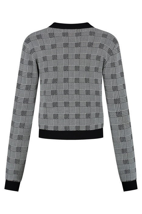 ALABAMA CARDIGAN WHITE/BLACK 3