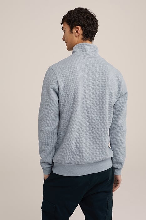 HALFWAY ZIPPER GREYISH BLUE 2