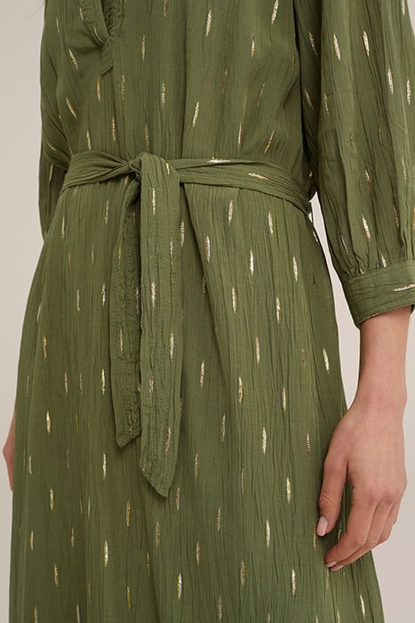 DRESS MID LENGTH OLIVE GREEN 6