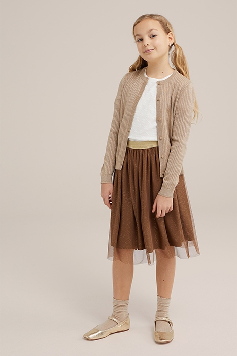 KNITTED CARDIGAN GOLD 2