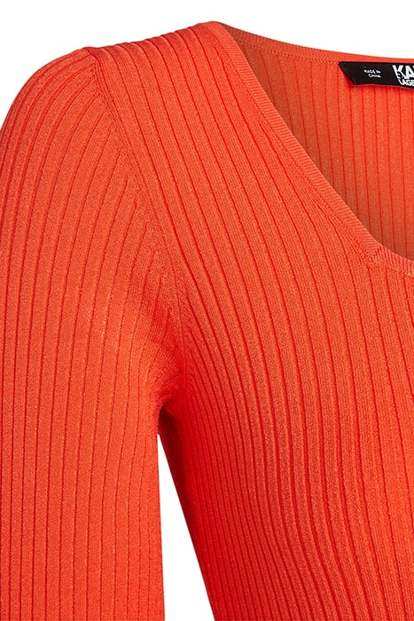 LSLV KNIT DRESS ORANGE 3