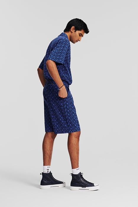 AOP LOGO SEERSUCKER SHORTS BLUE 3