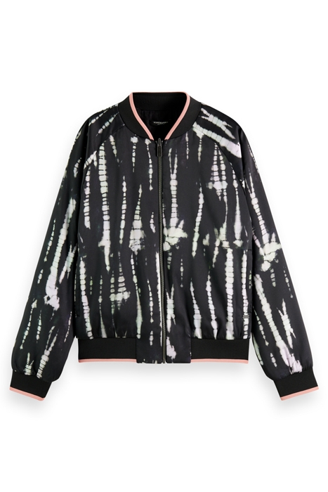 REVERSIBLE PRINTED BOMBER TIE DYE ROPE 3
