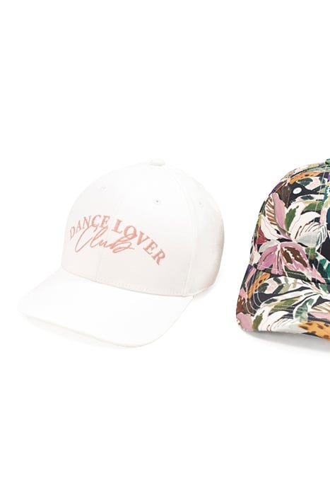 ABACA - ECRU CAP WITH GLITTER MESSAGE EMBROIDERY 3