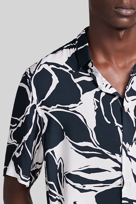 SLATE LENZING™ ECOVERO™ FLOWERY SLIM SHIRT 4