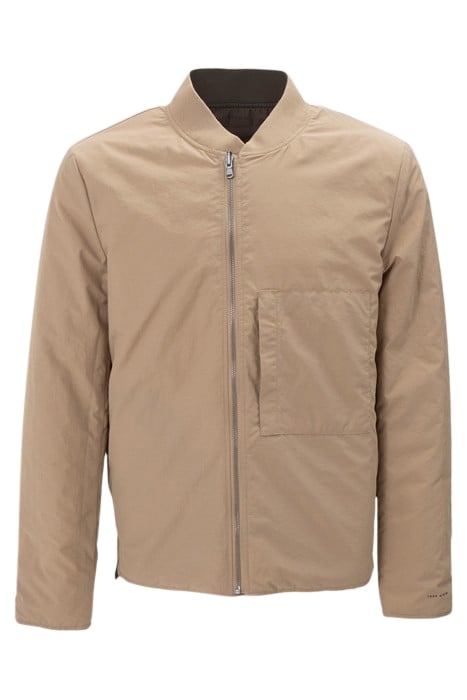 KHAKI/BEIGE REVERSIBLE LIGHT PADDED JACKET 4