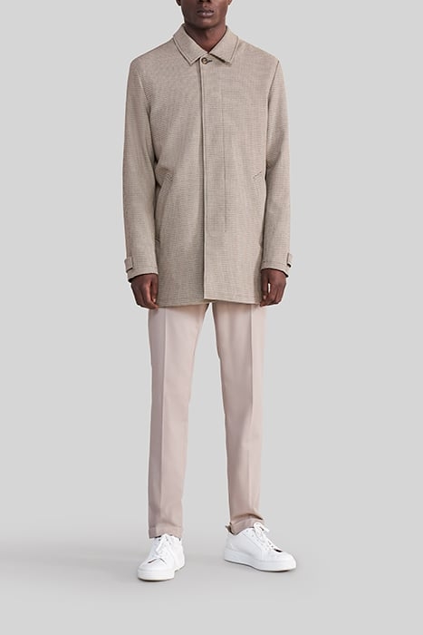 MINK CHECK TRENCH COAT 2