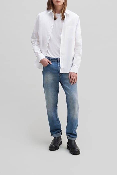 UNISEX WHITE ORGANIC COTTON GENDER FREE SHIRT 3