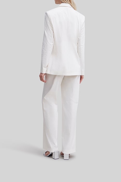 ECRU PINSTRIPE SUIT JACKET 2