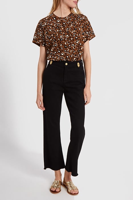 CAMEL LEOPARD PRINT T-SHIRT 1