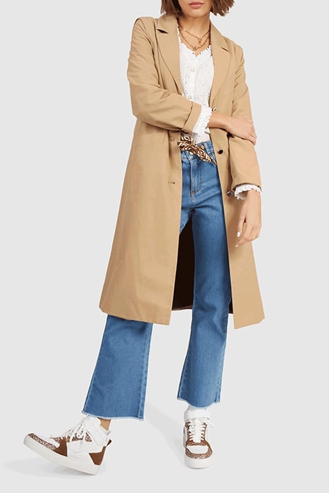 BEIGE TRENCH COAT WITH DETACHABLE SLEEVES 7