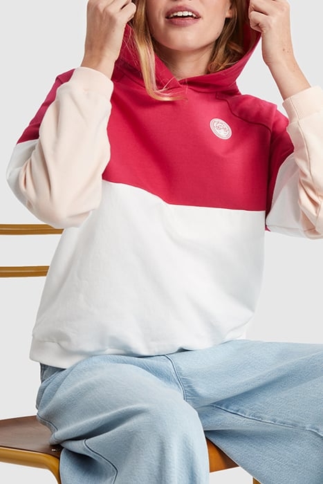 MAGENTA, FRESH PINK AND WHITE HOODIE 5
