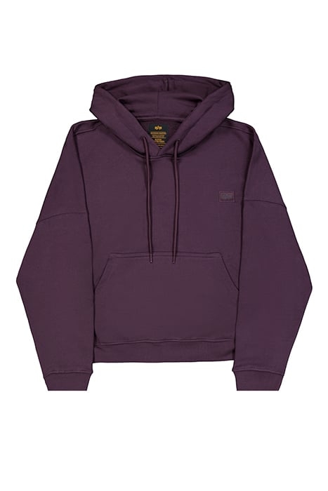 ALPHA ESSENTIALS RL HOODIE PLUM 1