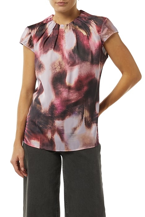 COMMA BLOUSES PLUM AOP 1