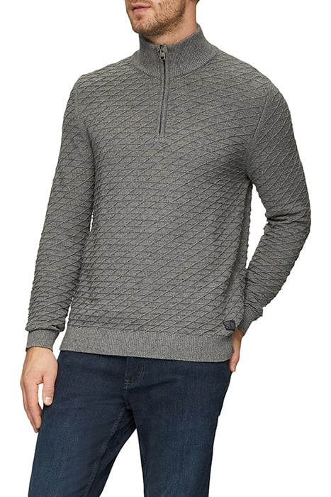S.OLIVER PULLOVER GREY/BLACK 1