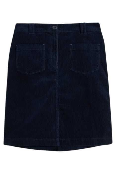MELODY ORGANIC CORD SKIRT DARK NAVY 4