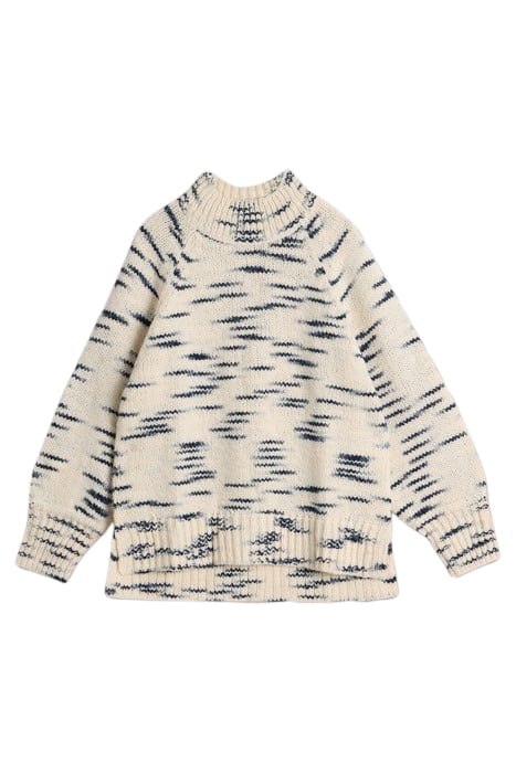 SPACEDYE HIGH NECK NATURAL MULTI 2