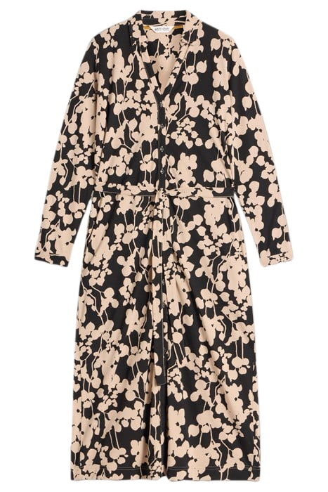 ANNIE JERSEY SHIRT DRESS BLACK PRINT 3