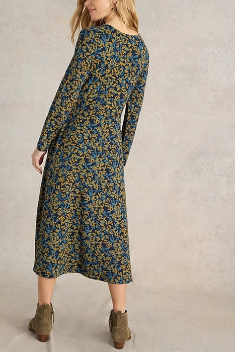 MADELINE JERSEY DRESS NAVY PRINT 2