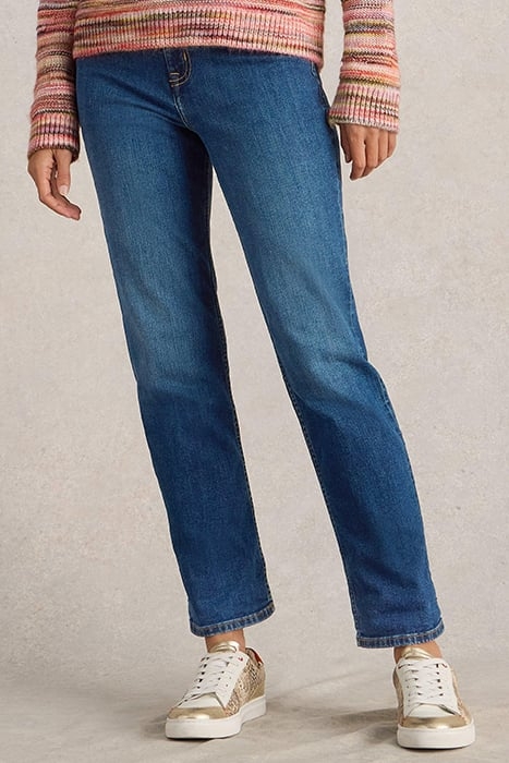 TAYLOR STRAIGHT JEAN MID DENIM 1