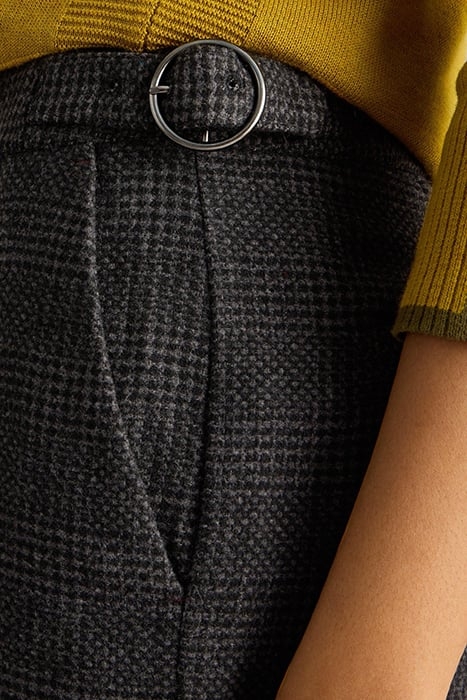 UNA TWEEDY WIDE LEG TROUSER BLACK MULTI 5