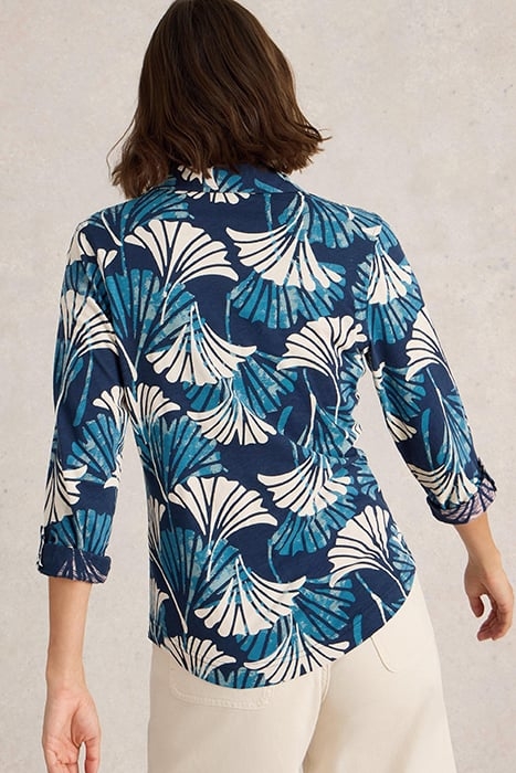 ANNIE JERSEY SHIRT BLUE PRINT 2