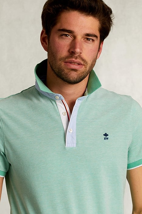 CUSTOM FIT COTTON POLO CITRUS MIX GREEN 4