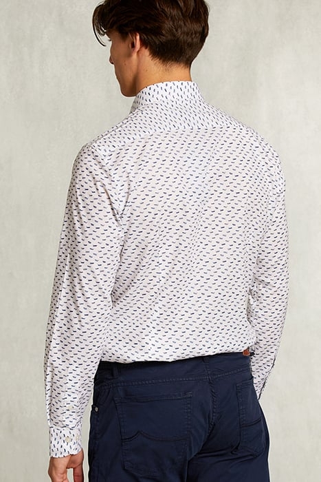 SLIM FIT FANTASY SHIRT BLUE/WHITE WHITE 2