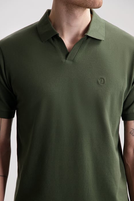 DS_BOWIE V- NECK POLO DARK ARMY DARK ARMY 4