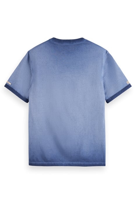 GARMENT DYE LEFT CHEST ARTWORK T-SHIRT NAVY BLUE 2