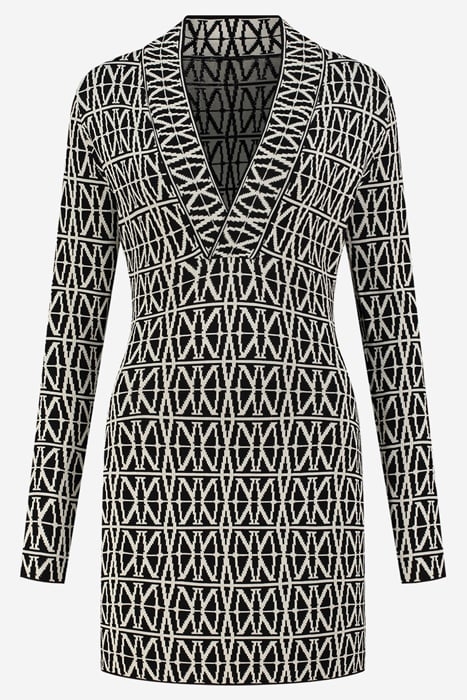 BELARUS DRESS BLACK/PEARL 5