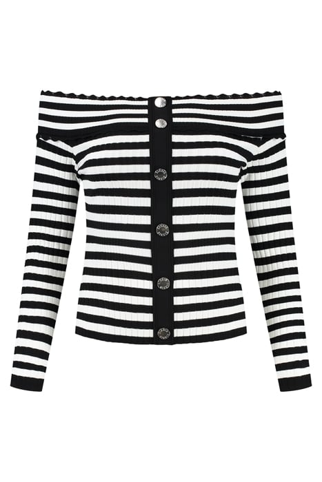 BAYTOWN BUTTON TOP STAR WHITE/BLACK 2