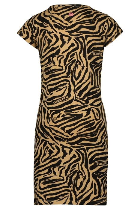 GIRLS MALAGA RUN 1 DRESS LIGHT HONEY BROWN 2