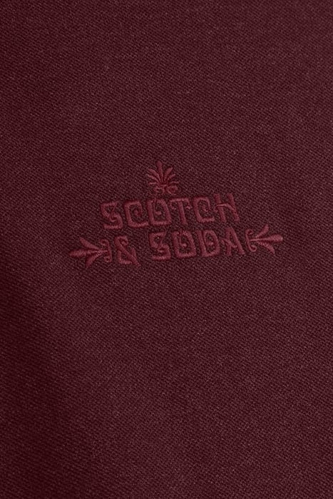 PIQUE SS POLO WINE HTHR 3