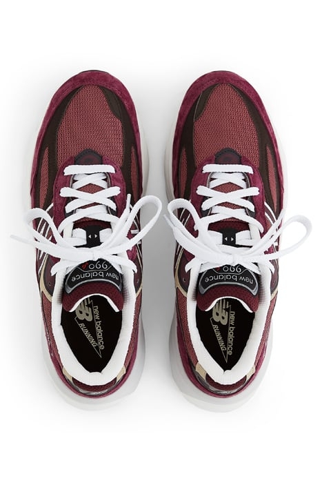 U990BT6 SNEAKERS IN BURGUNDY 3