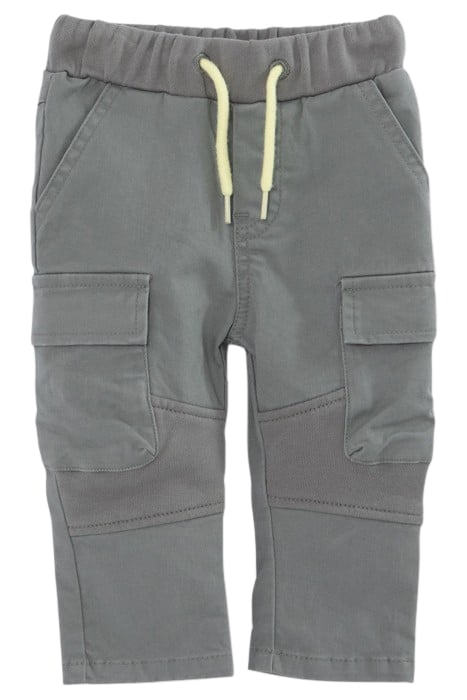 BABY BOYS’ KHAKI MIXED FABRIC CARGO TROUSERS 1
