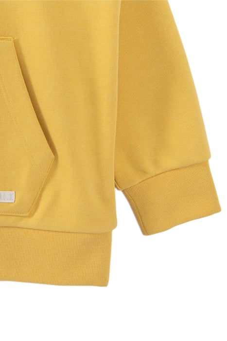 BOYS’ YELLOW HOODIE WITH FLOCKED VELVET XL SLOGAN 5