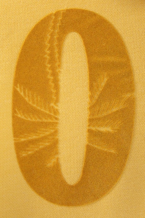 BOYS’ YELLOW HOODIE WITH FLOCKED VELVET XL SLOGAN 6