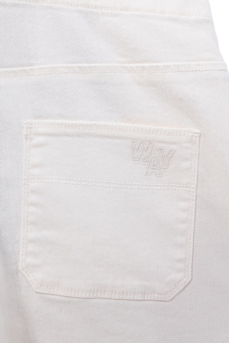 GIRLS' OFF-WHITE UPCYCLED DENIM DUNGAREES 7