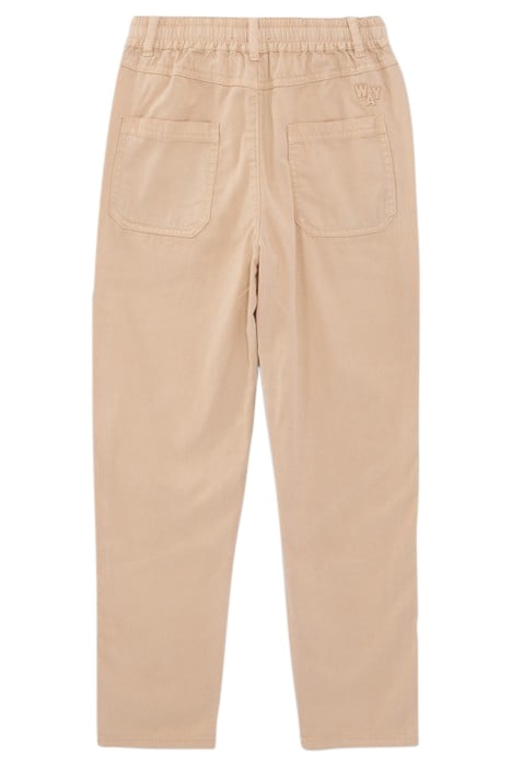 GIRLS’ BEIGE TROUSERS WITH ELASTICATED WAIST 2
