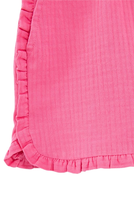 GIRLS' PINK WAFFLE PLAYSUIT WITH ELASTICATED NECKLINE 4