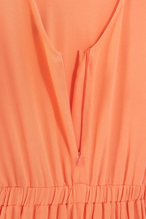 GIRLS’ ORANGE DRESS WITH WIDE RUFFLED SLEEVES 7