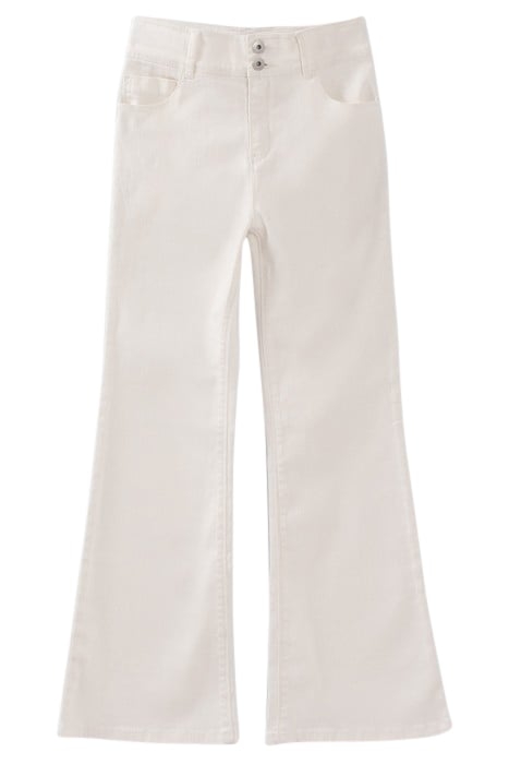 GIRLS’ ECRU FLARED JEANS 1