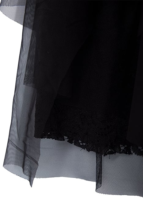 GIRLS' BLACK ASYMMETRICAL TULLE SKIRT 4