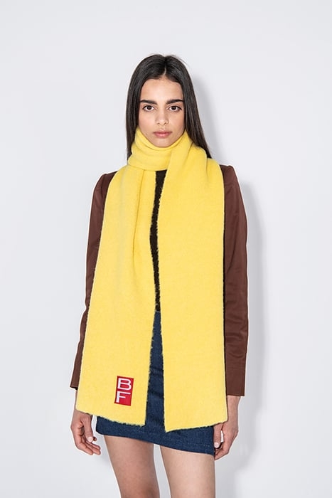 SOLID SCARF SUNLIGHT YELLOW ALPACA YELLOW 1