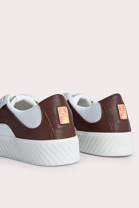 RODINA WHITE AND TABAC GRAINED LEATHER WHITE AND TABAC 4