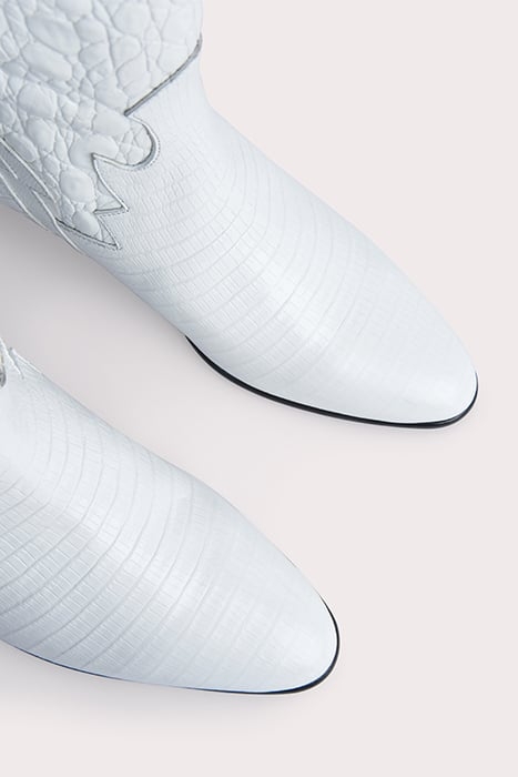 MELVIN OPTIC WHITE CROCO LIZARD LEATHER OPTIC WHITE 4