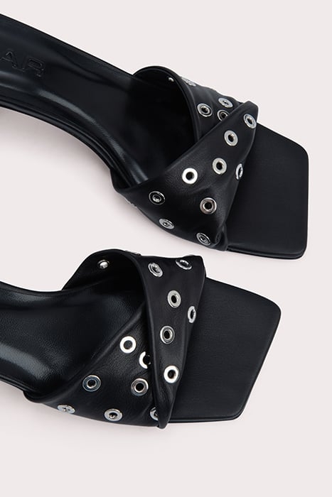 ROCCO BLACK NAPPA LEATHER AND EYELETS BLACK 3