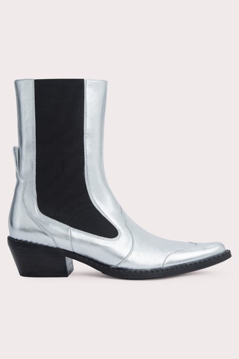 OTIS SILVER METALLIC LEATHER SILVER 1