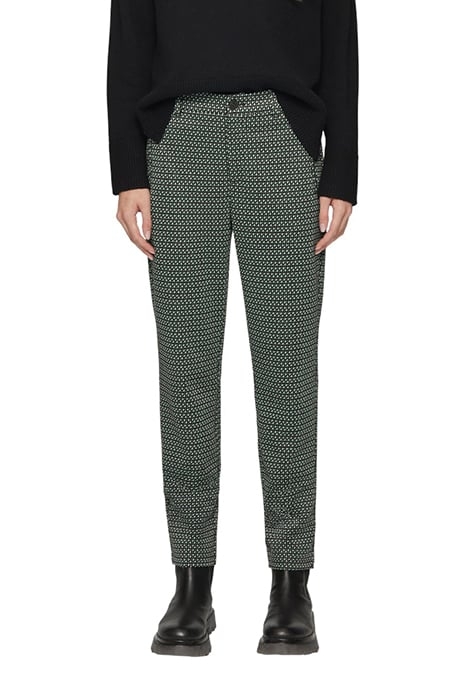 S.OLIVER PANTS GREY/BLACK 1